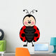 Ladybug Happy Wall Decal