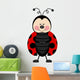 Ladybug Happy Wall Decal