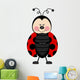Ladybug Happy Wall Decal