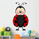 Ladybug Happy Wall Decal