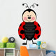 Ladybug Happy Wall Decal