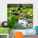 Garden with Pond Asian Wall Decal
