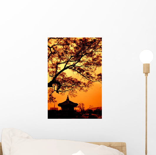 Republic Korea Pagoda Wall Decal