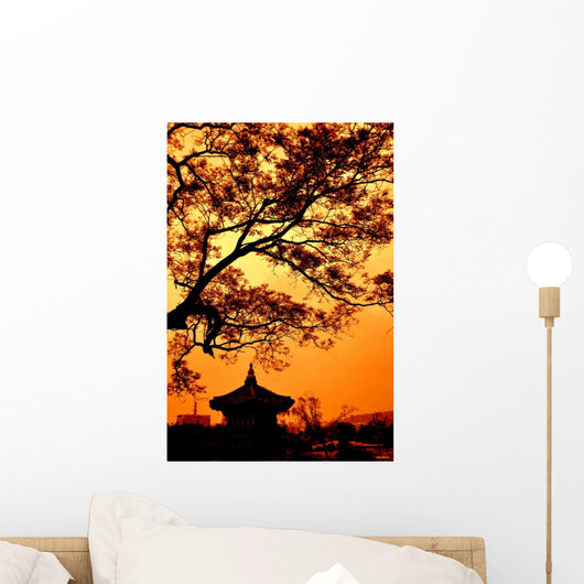 Republic Korea Pagoda Wall Decal