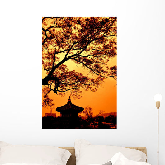 Republic Korea Pagoda Wall Decal