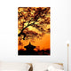 Republic Korea Pagoda Wall Decal