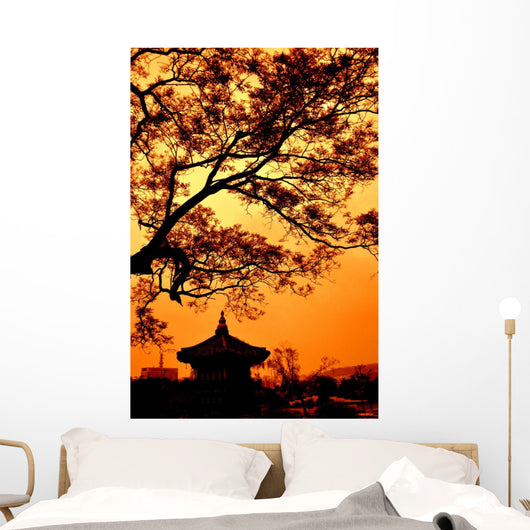 Republic Korea Pagoda Wall Decal