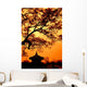 Republic Korea Pagoda Wall Decal