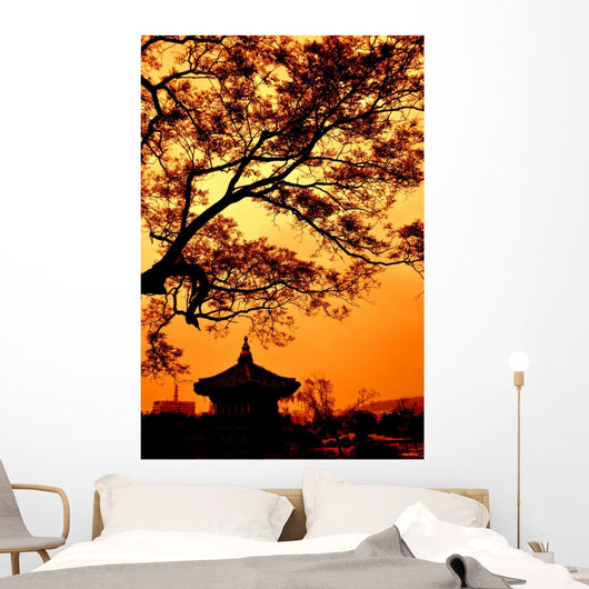 Republic Korea Pagoda Wall Decal