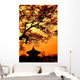 Republic Korea Pagoda Wall Decal
