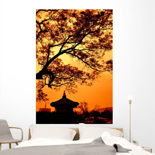 Republic Korea Pagoda Wall Decal
