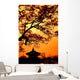 Republic Korea Pagoda Wall Decal