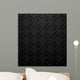 Seamless Black Damask Pattern Wall Decal