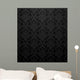 Seamless Black Damask Pattern Wall Decal