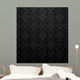 Seamless Black Damask Pattern Wall Decal