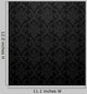 Seamless Black Damask Pattern Wall Decal