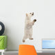 Polar Bear Cub Standing on Hind Legs Wall Decal