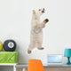 Polar Bear Cub Standing on Hind Legs Wall Decal