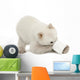 Polar Bear Cub with Plastic Jar Wall Decal
