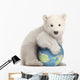 Polar Bear Globe Wall Decal
