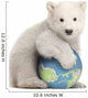 Polar Bear Globe Wall Decal