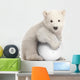 Polar Bear Cub with a Snowball Wall Decal