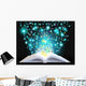 Magic Book with Letters Wall Decal
