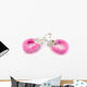 Pink Handcuffs Wall Decal