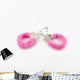 Pink Handcuffs Wall Decal
