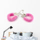 Pink Handcuffs Wall Decal