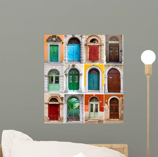 Photo Collage Colorful Front Wall Decal