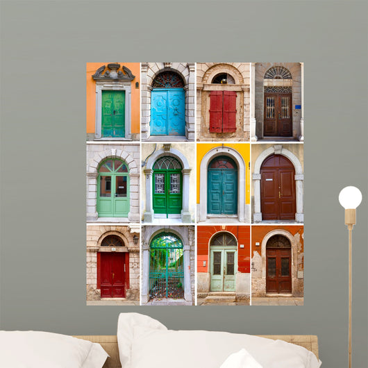 Photo Collage Colorful Front Wall Decal