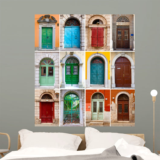 Photo Collage Colorful Front Wall Decal