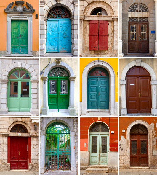 Photo Collage Colorful Front Wall Decal
