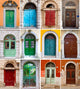 Photo Collage Colorful Front Wall Decal