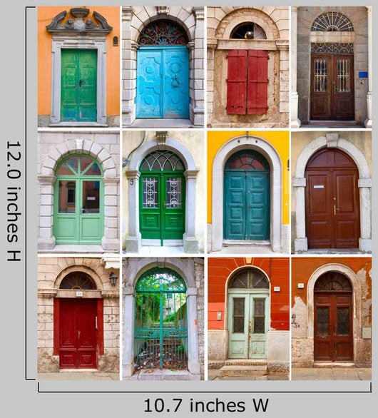 Photo Collage Colorful Front Wall Decal