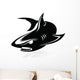 Black Shark Vector Image Wall Decal