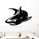 Black Shark Vector Image Wall Decal