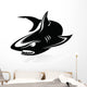 Black Shark Vector Image Wall Decal