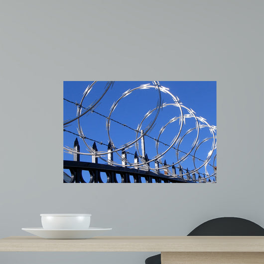 Barbed and Razor Wire Wall Decal