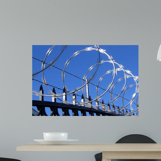 Barbed and Razor Wire Wall Decal