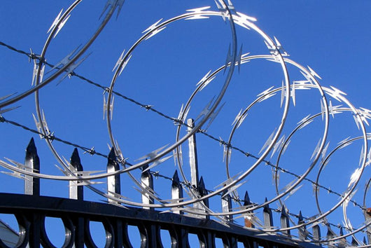 Barbed and Razor Wire Wall Decal