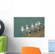 Row Seagulls Pier Wall Decal
