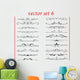 Vector Set 6 Calligraphic Design Wall Decal