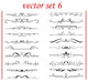 Vector Set 6 Calligraphic Design Wall Decal