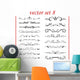 Vector Set 8 Calligraphic Design Wall Decal
