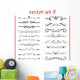 Vector Set 8 Calligraphic Design Wall Decal