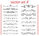 Vector Set 8 Calligraphic Design Wall Decal