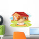 Farm House and Hen Wall Decal