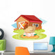 Farm House and Hen Wall Decal